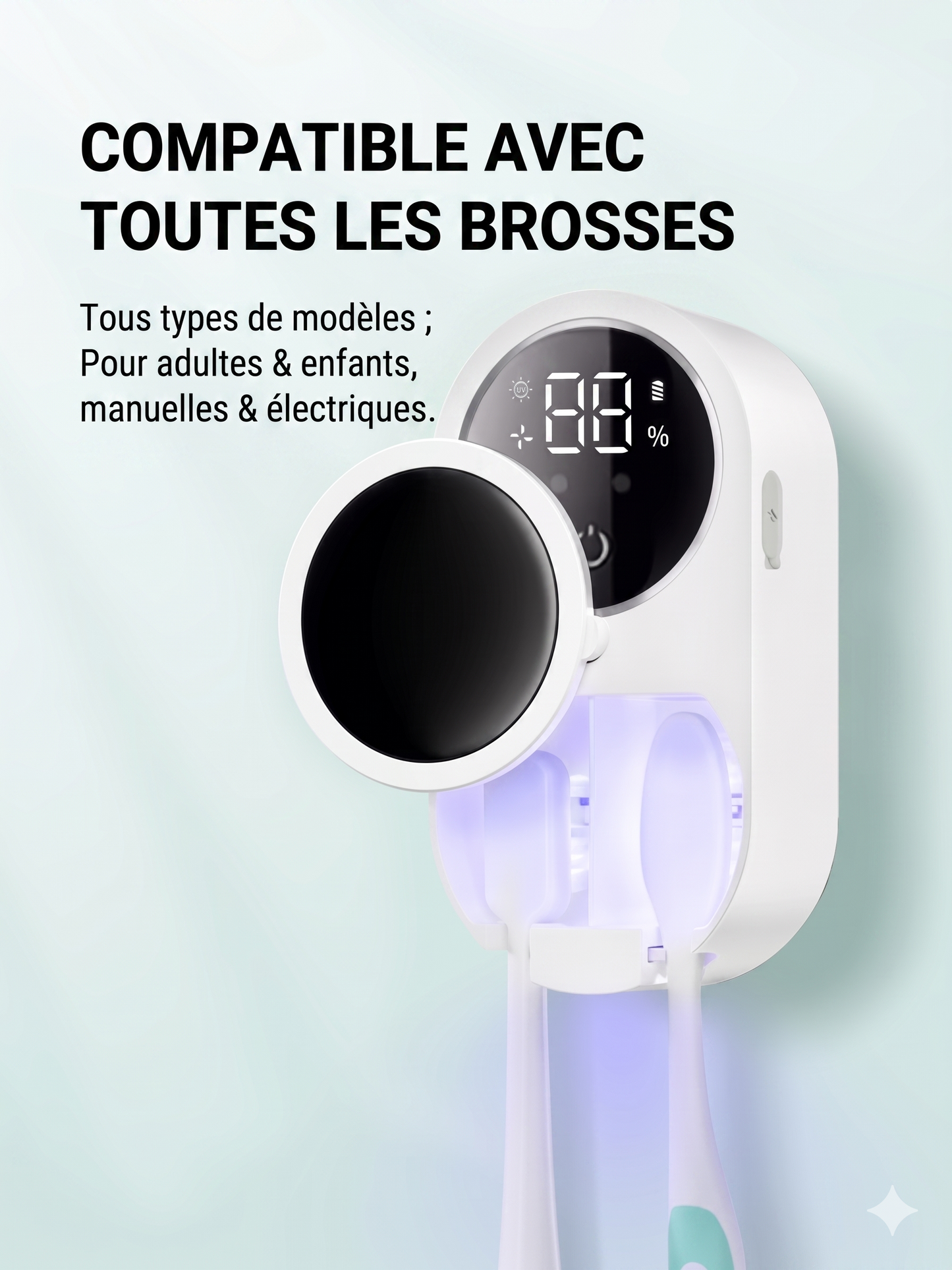 PureBrush – Le stérilisateur UVC intelligent pour une brosse à dents toujours saine et sèche