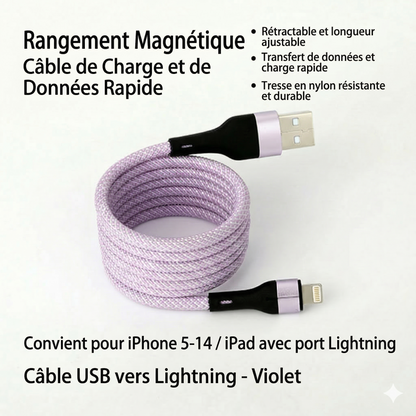 MagCord™ – Charge rapide sans nœuds pour tous vos appareils