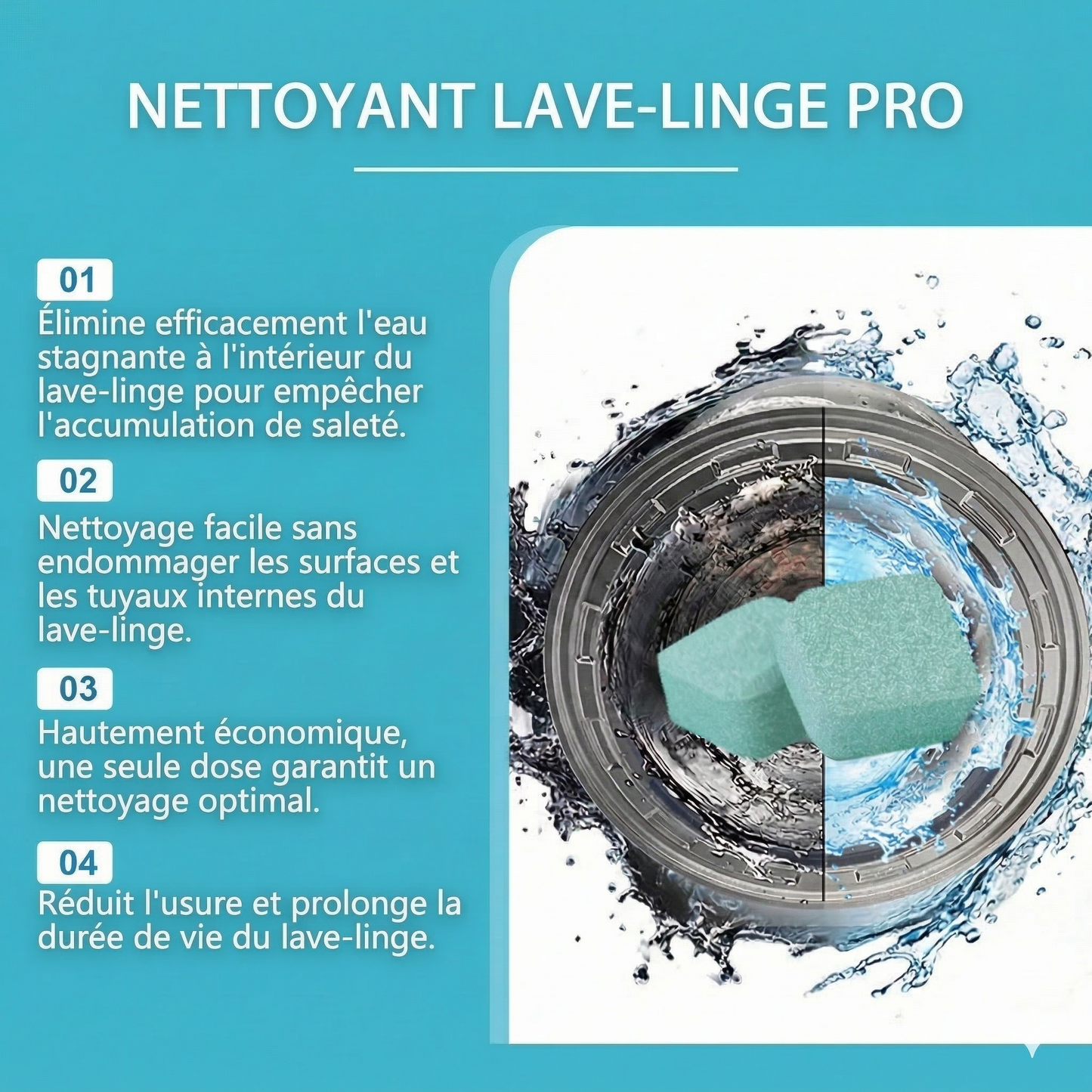 PureWash™ – Nettoyage en profondeur antibactérien