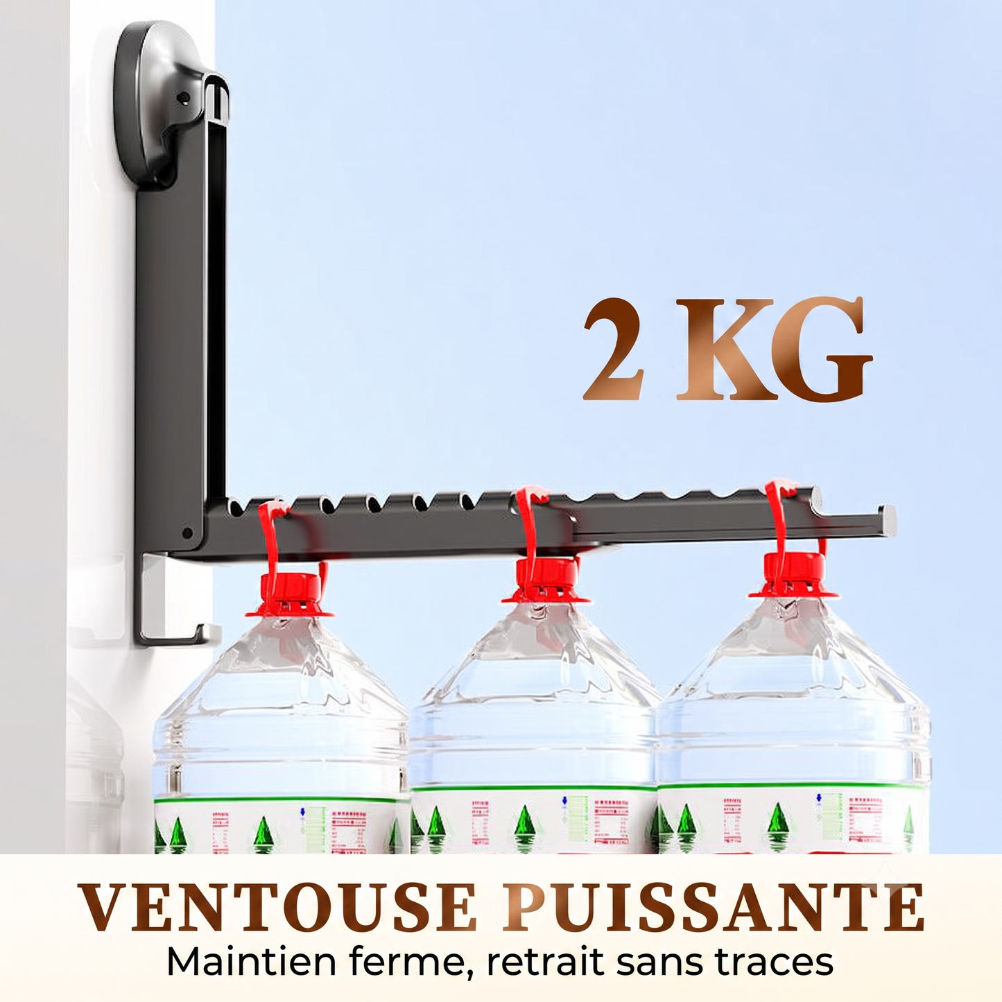InvisiDry – Étendoir extensible invisible et pliable