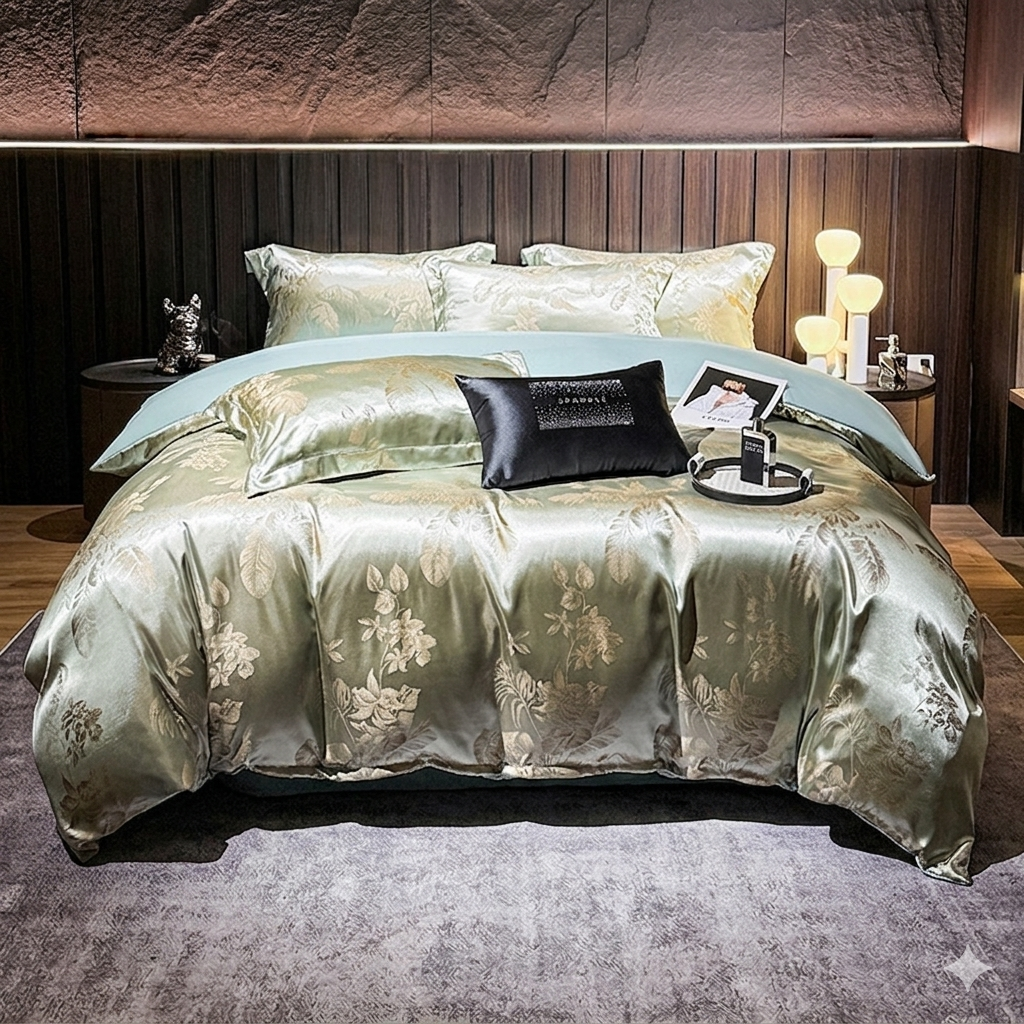 PureJacquard Chic – Le confort respirant et soyeux pour un sommeil haut de gamme