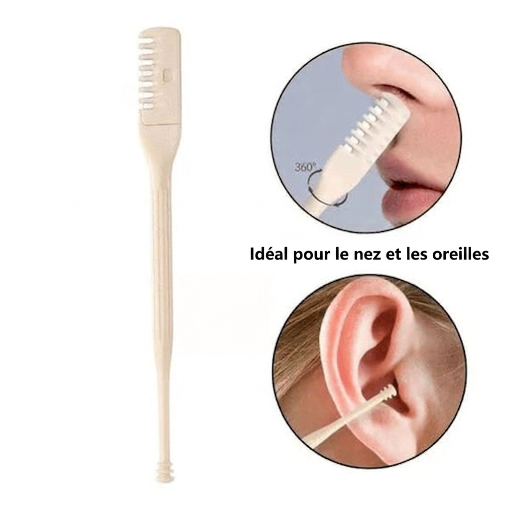PocketTrim Pro – L'accessoire rotatif de précision pour les poils du nez et des oreilles