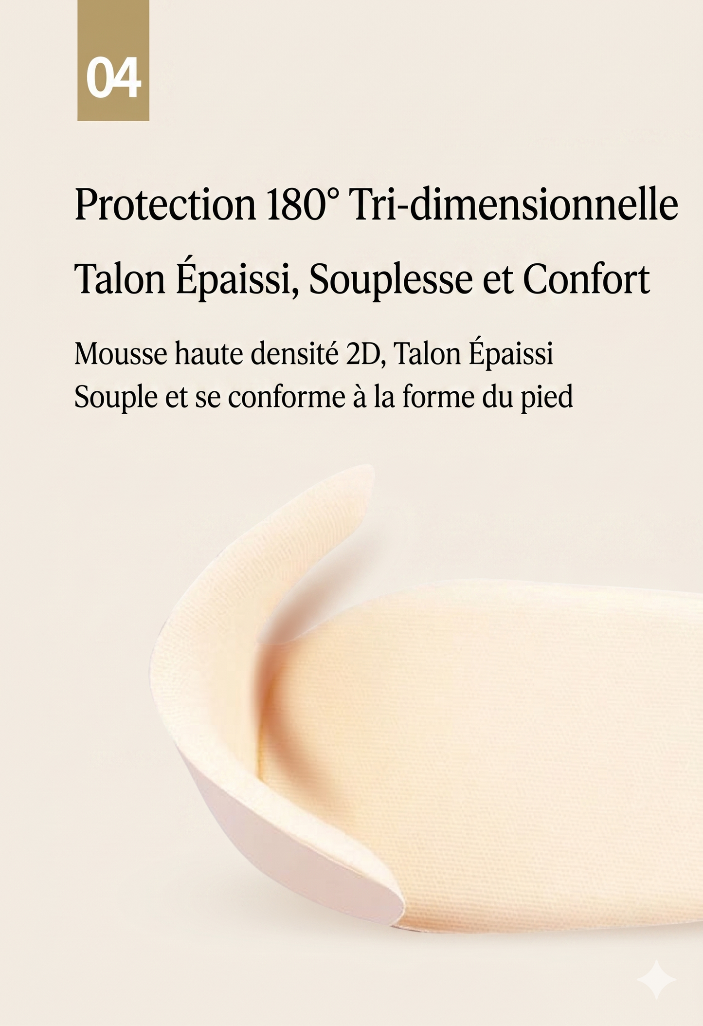 ComfyStep 2-en-1 – Le coussinet talon et semelle pour un confort absolu sans ampoules