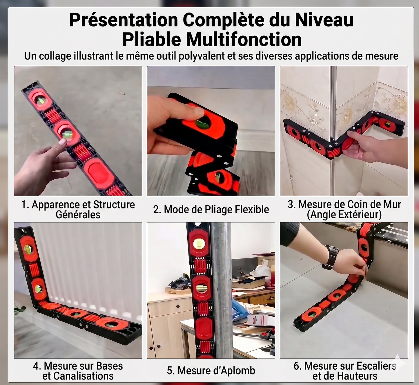 FlexiLevel – Le niveau pliable et magnétique pour des mesures de haute précision