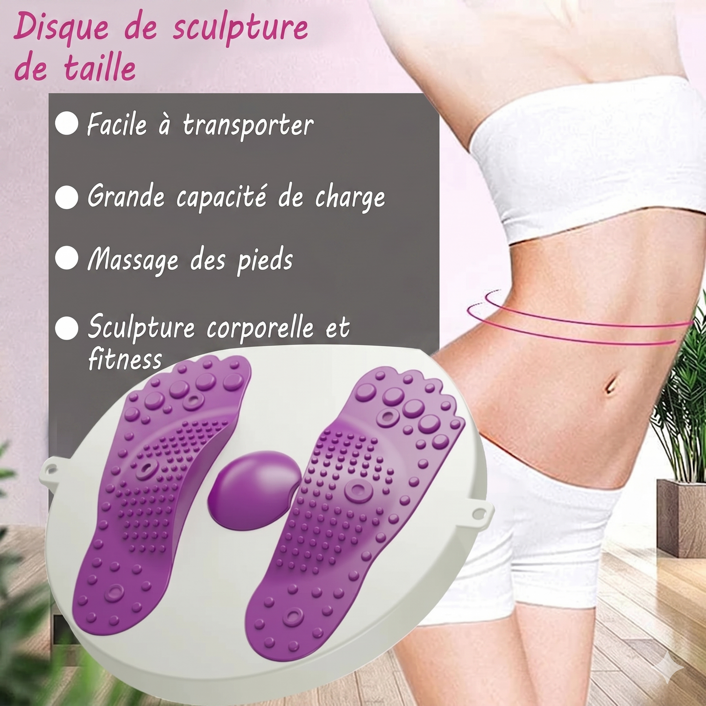 TwistFit Pro – Le disque rotatif antidérapant pour affiner votre taille
