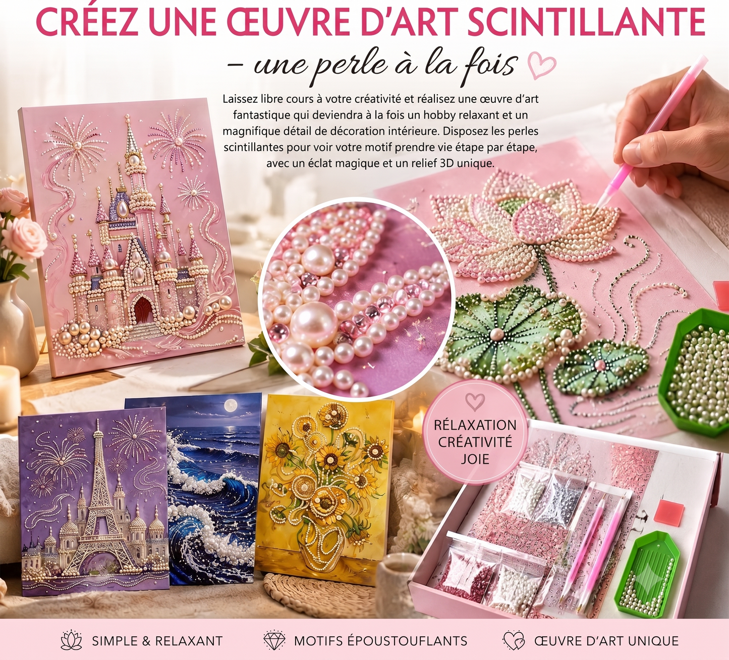 CrystalArt – Le kit de création d'art scintillant personnalisé