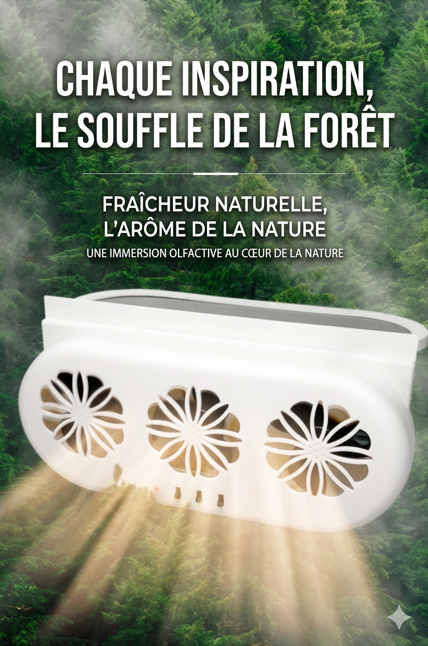 AutoPur – L'extracteur d'air silencieux à 3 turbines pour éliminer la chaleur extrême et les odeurs tenaces
