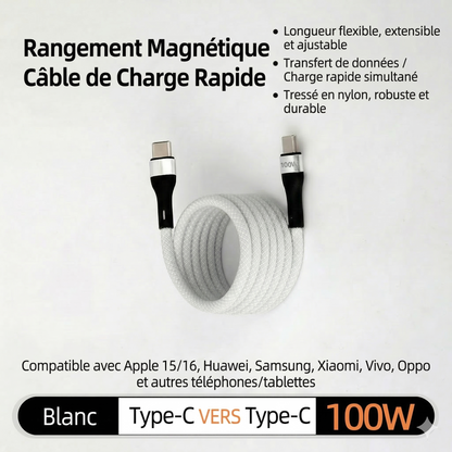 MagCord™ – Charge rapide sans nœuds pour tous vos appareils