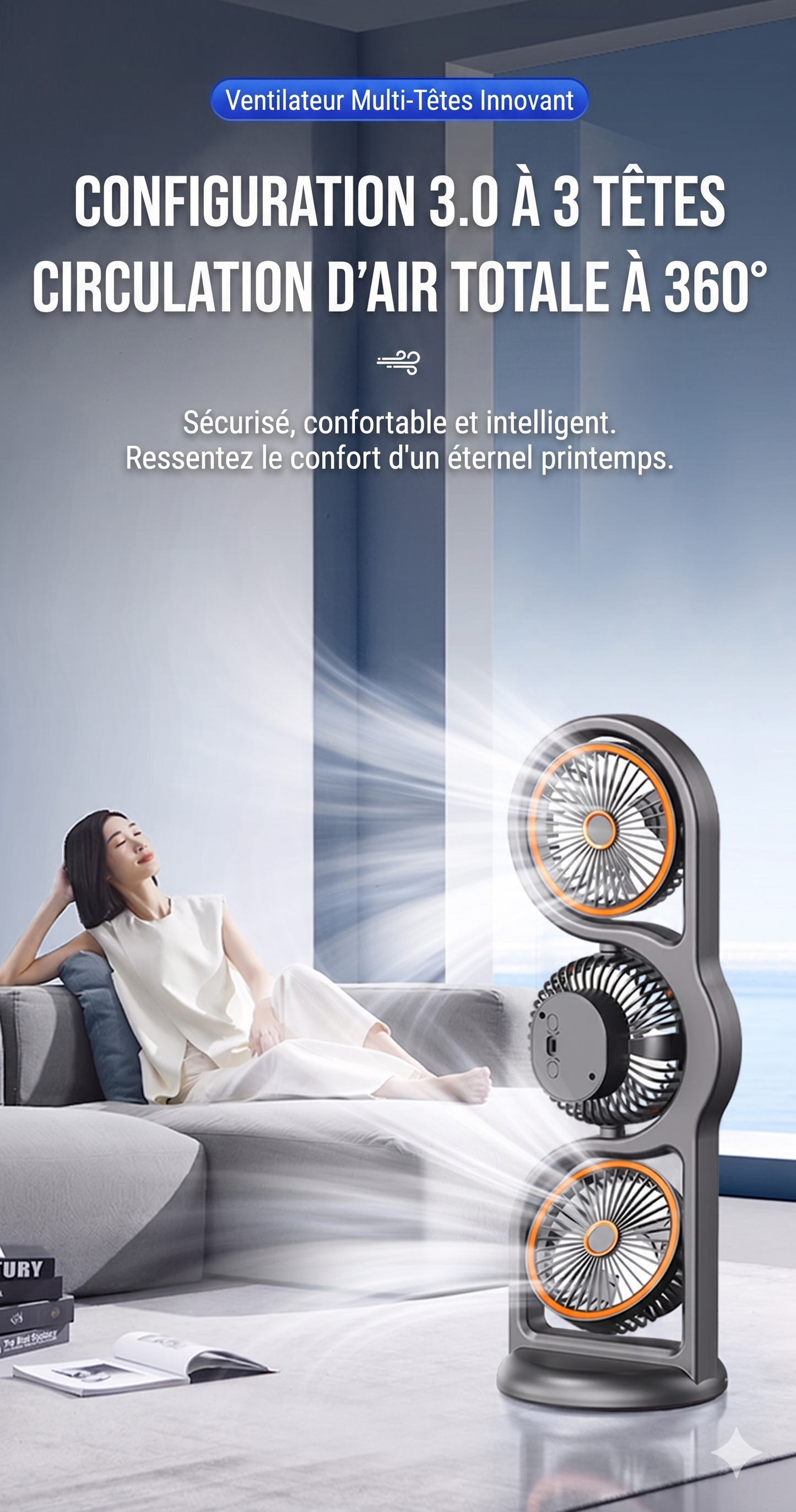 OmniFlow 360 – Le circulateur d'air indépendant multi-directions