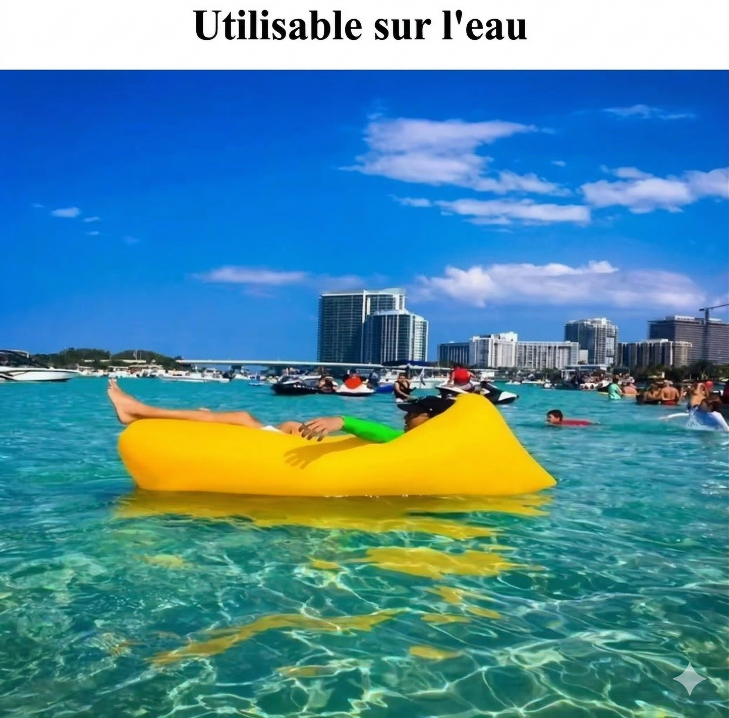 TerraVague™ – Sofa gonflable polyvalent pour terre et mer