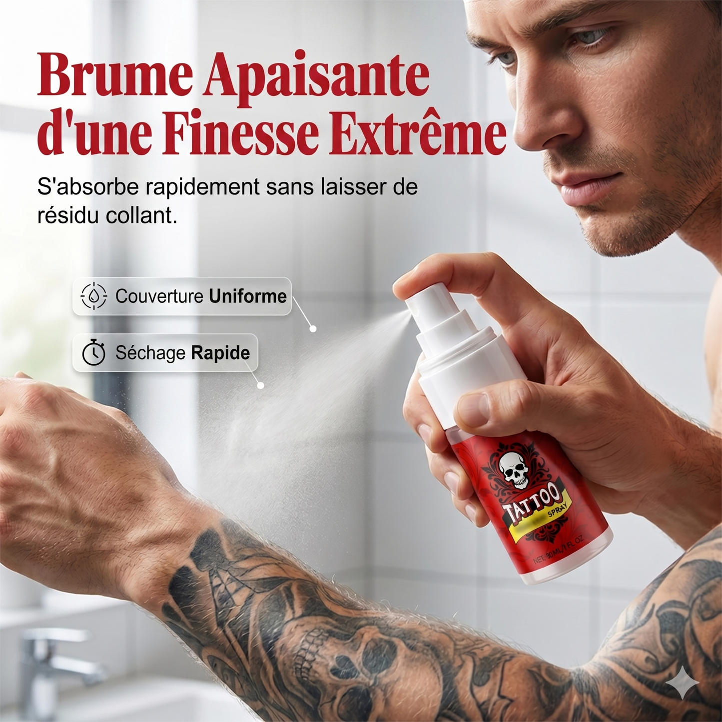 TattooGlow Pro – Le spray de soin quotidien pour des tatouages aux couleurs éclatantes