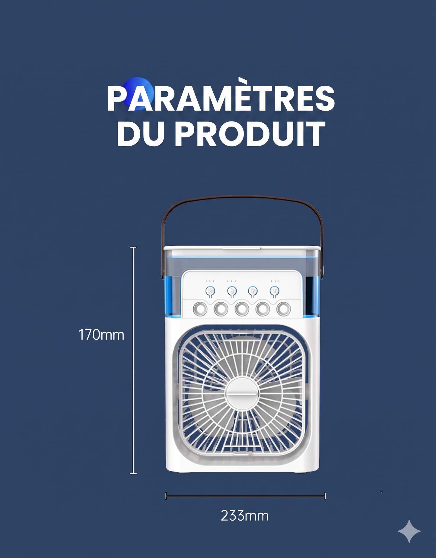 MistBreeze Pro – Le ventilateur humidificateur à brume glacée