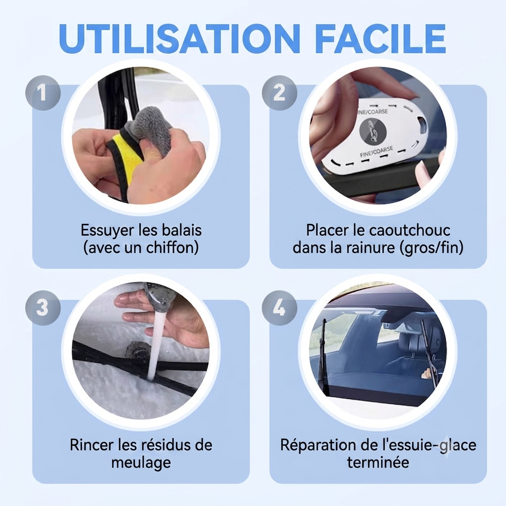 WiperFix Pro – Le rénovateur d'essuie-glaces pour une vision parfaite en 30 secondes