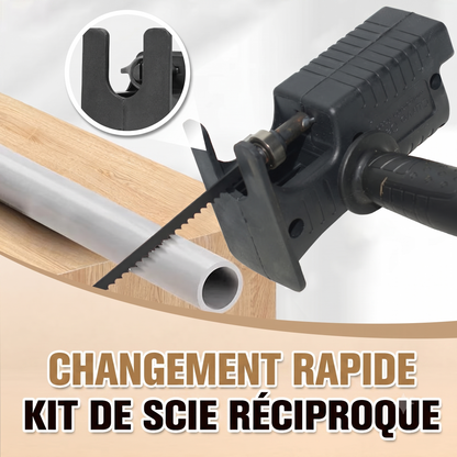 DrillCut Pro – L'adaptateur de scie sabre robuste pour transformer votre perceuse