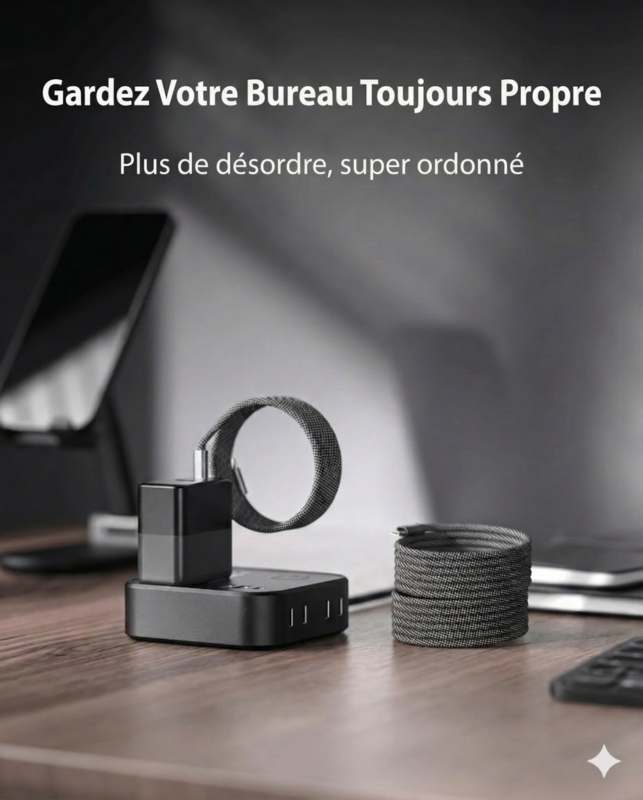 MagCord™ – Charge rapide sans nœuds pour tous vos appareils