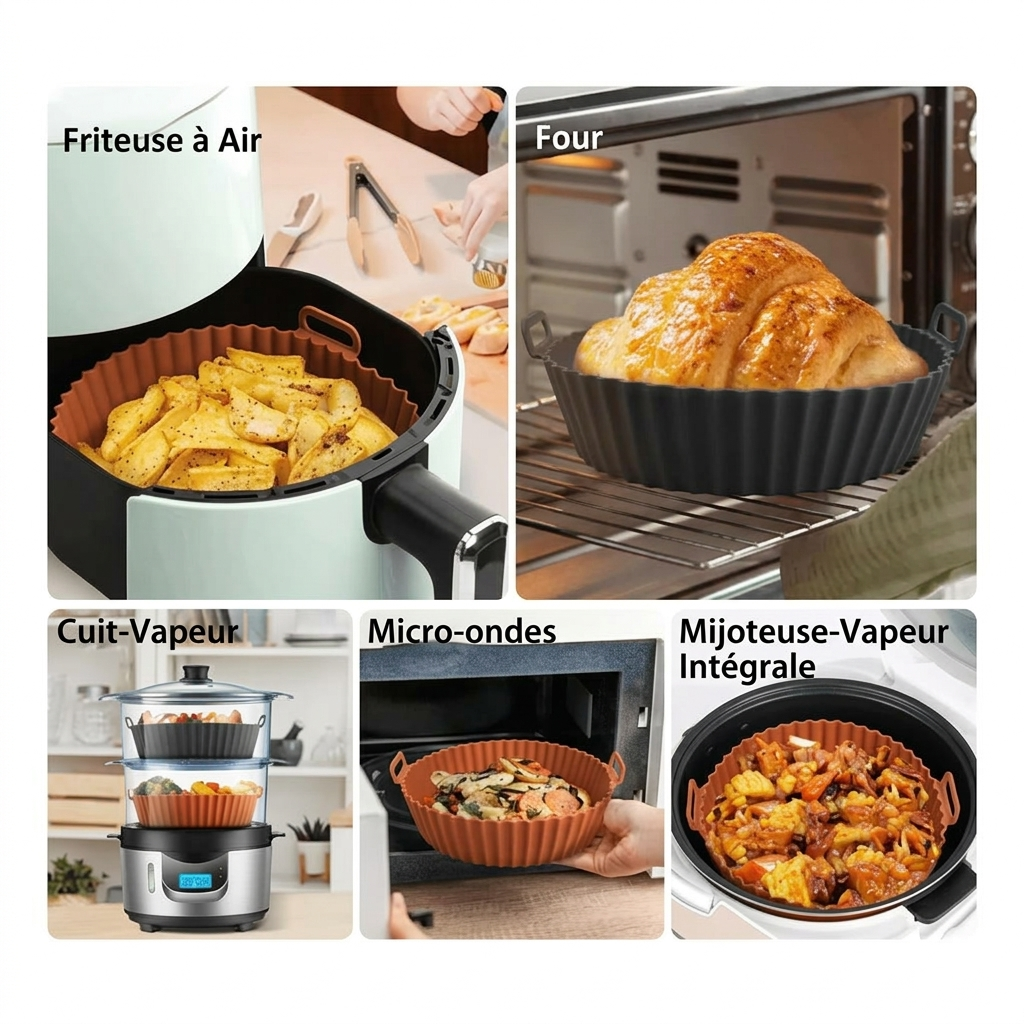 AirShield™ – Plateau réutilisable pour friteuse à air