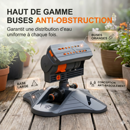 AquaSweep Pro – L'arroseur oscillant ultra-large pour une pelouse parfaitement luxuriante