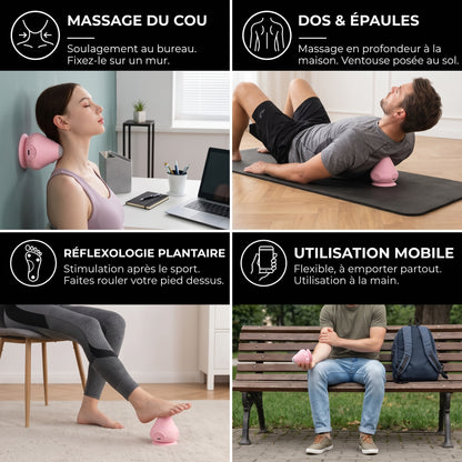 TriggerGrip – Balle d'auto-massage avec ventouse pour points de déclenchement