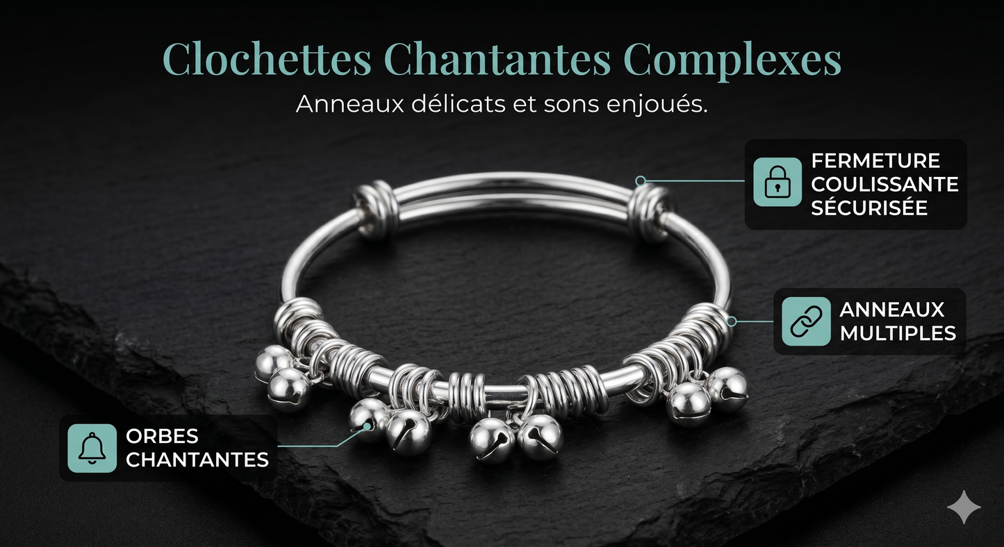 MelodyWrap Elegance – Le bracelet léger et ajustable au tintement délicat