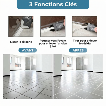 CaulkMaster 3-en-1 – L'outil multifonction pour retirer et lisser vos joints sans effort
