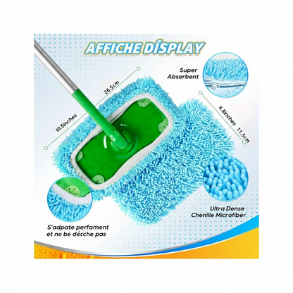 EcoMop™ – La serpillère infinie pour un sol impeccable. (4 pièces)