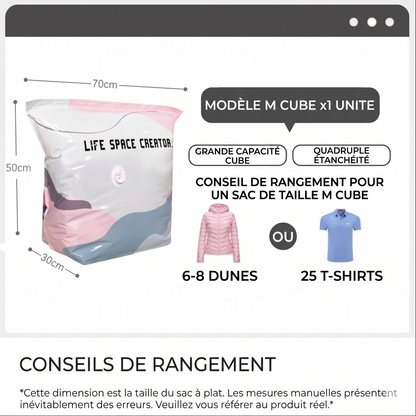 Push&Save Bag – Le rangement sous vide ultra-pratique à presser à la main