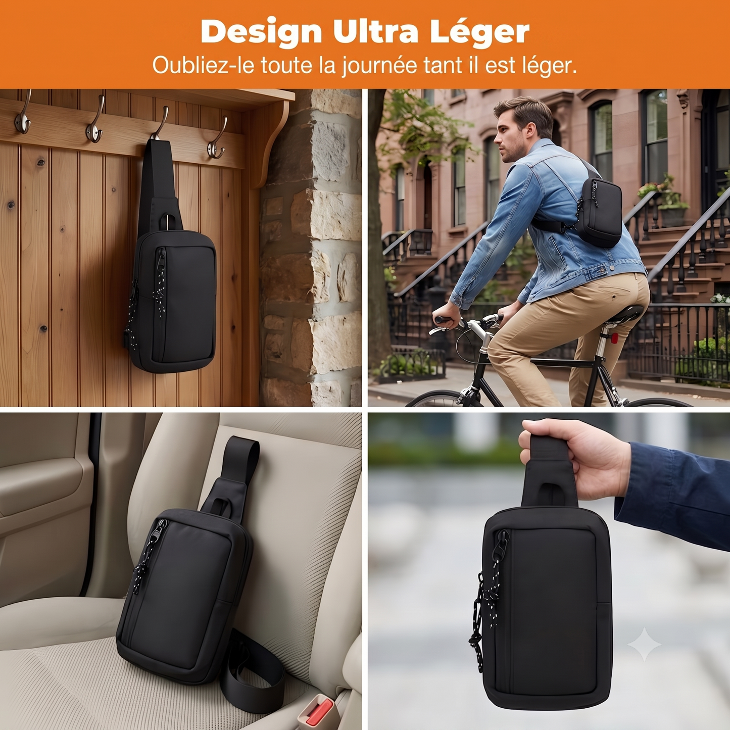 UrbanSling – Le sac bandoulière urbain minimaliste et léger