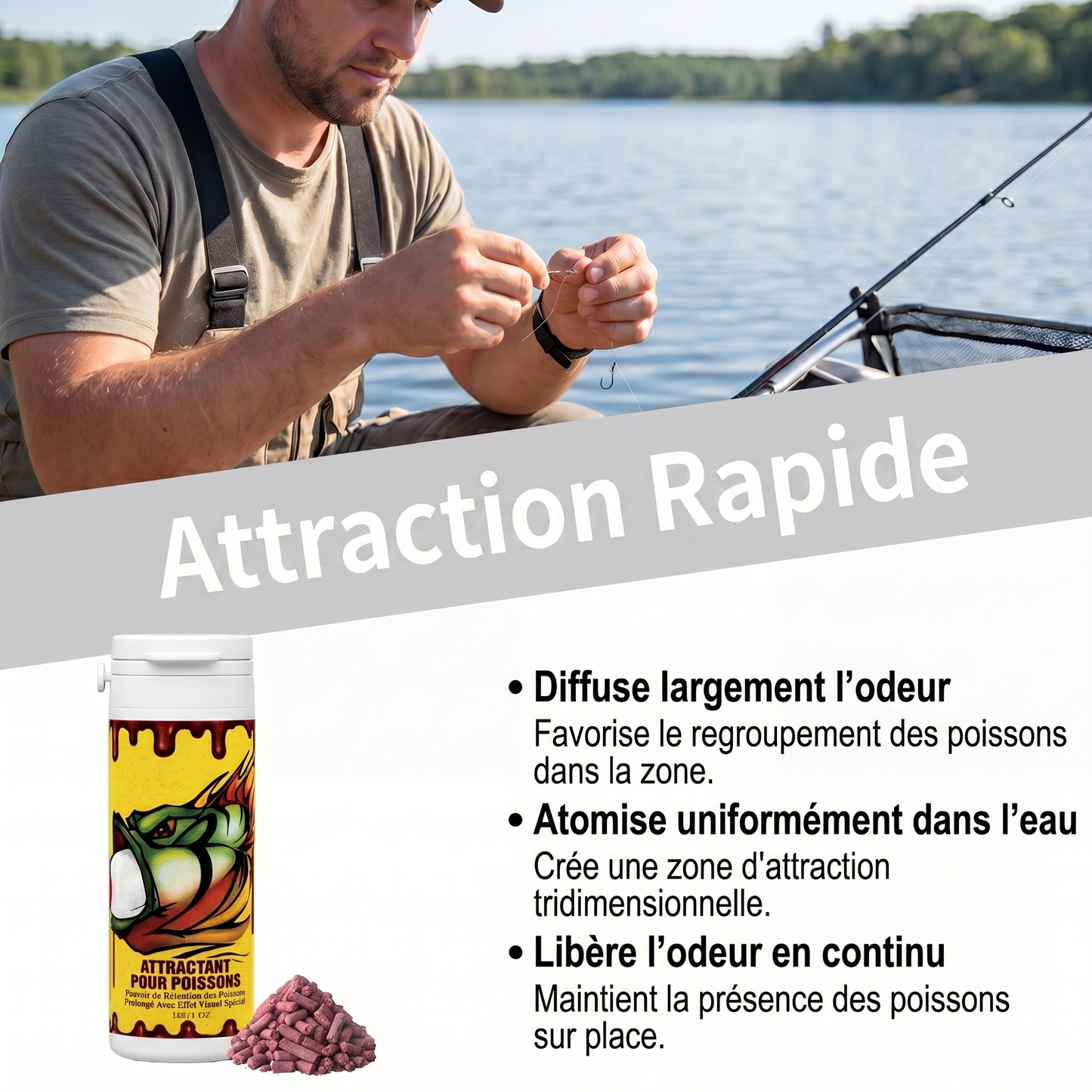 LureBoost Pro – L'attractant visuel et aromatique facile à fixer sur vos leurres