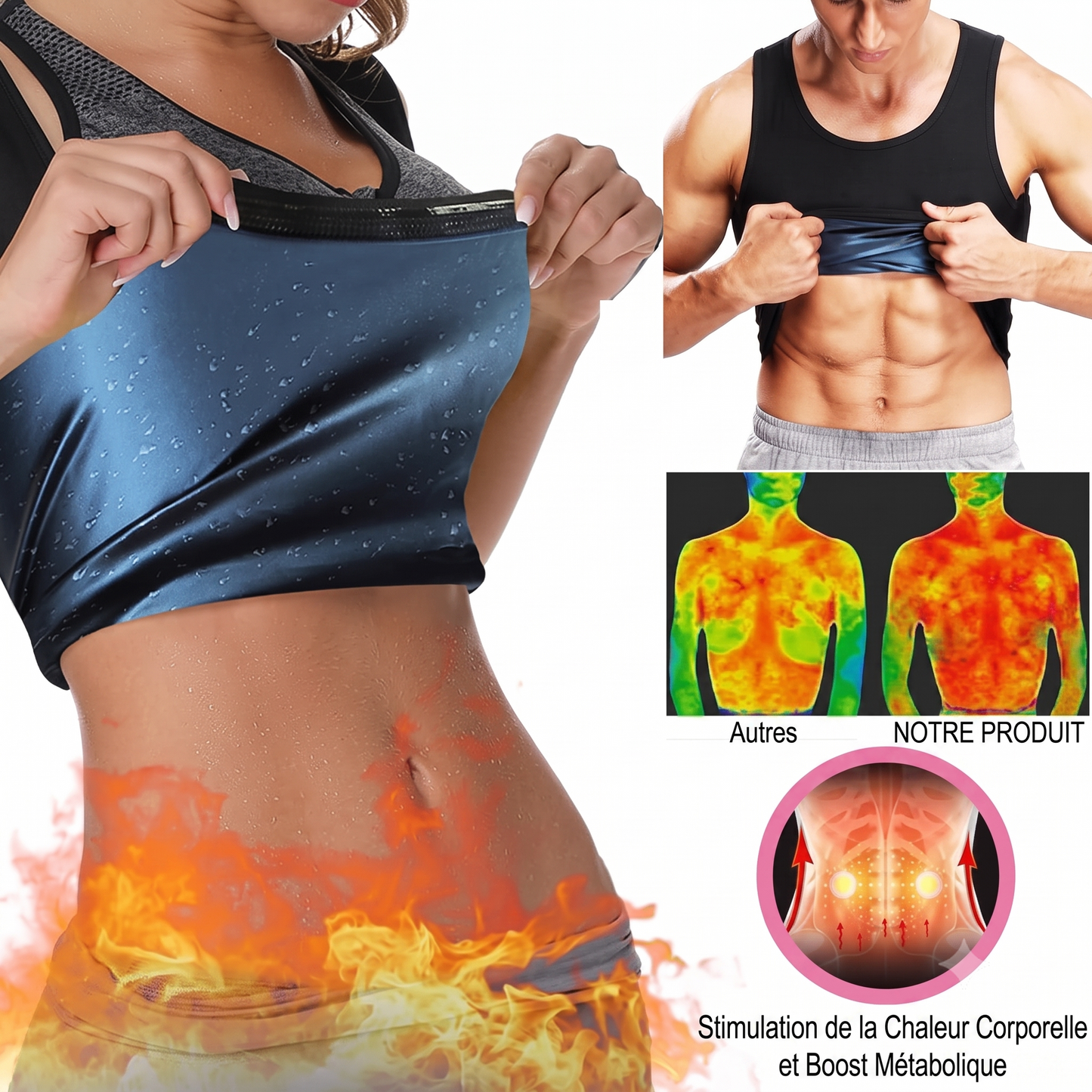 Sauna MAX™ – Combinaison de sauna sculptante confortable pour hommes et femmes