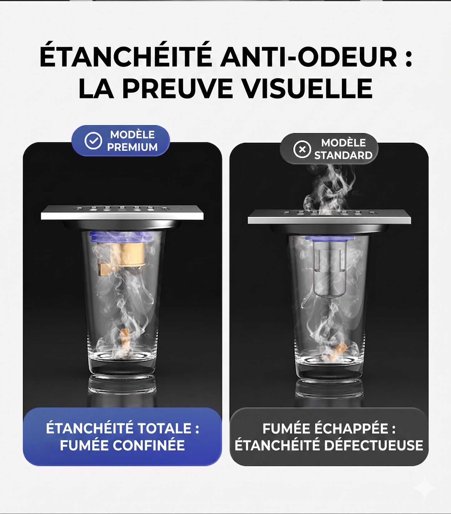 OdorBlock Pro – La valve de vidange anti-odeurs universelle pour une maison saine