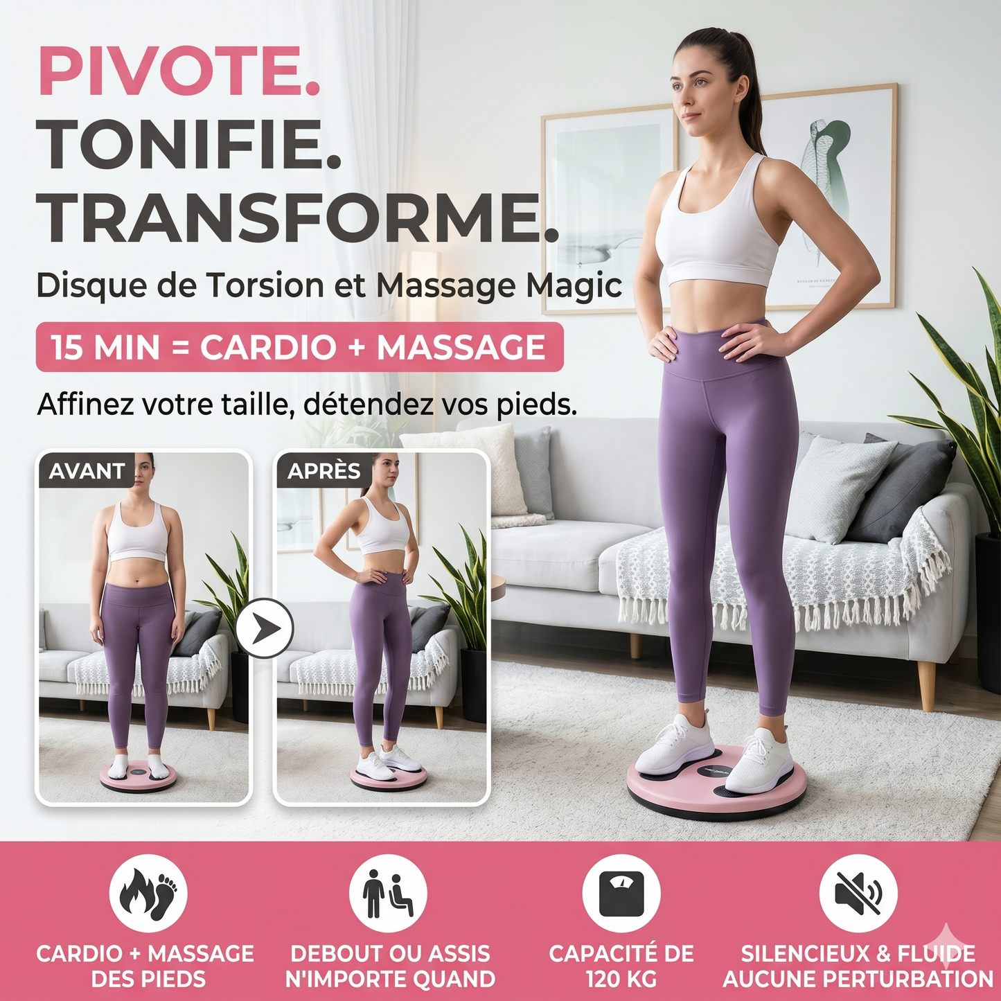 TwistFit Pro – Le disque rotatif antidérapant pour affiner votre taille