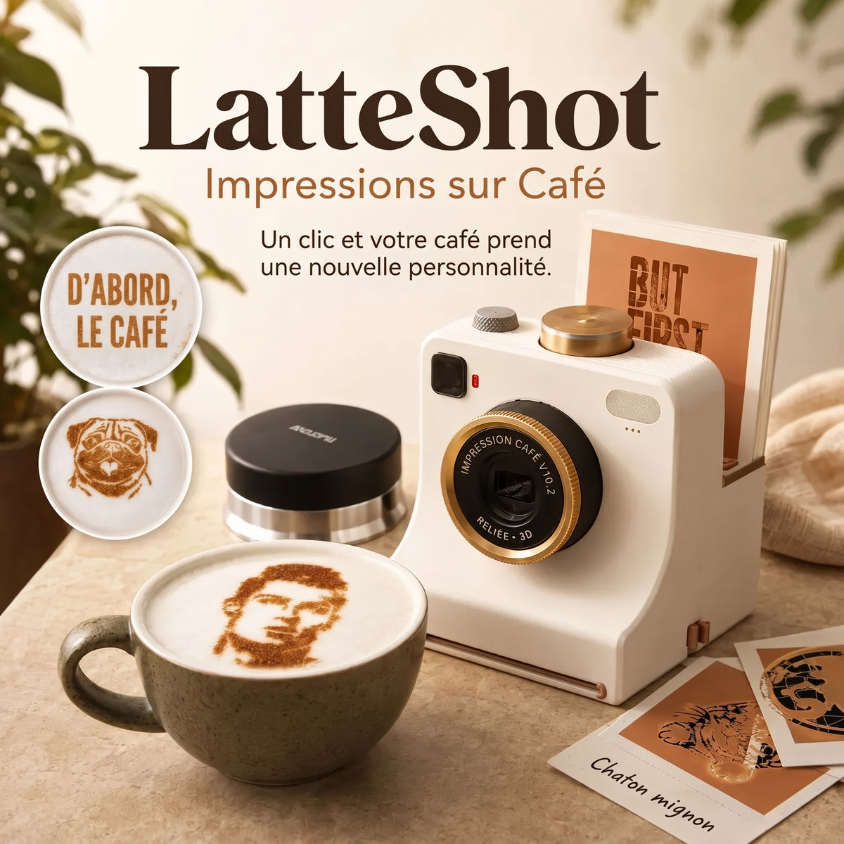 LatteArt – Le décorateur mécanique à pochoirs pour café