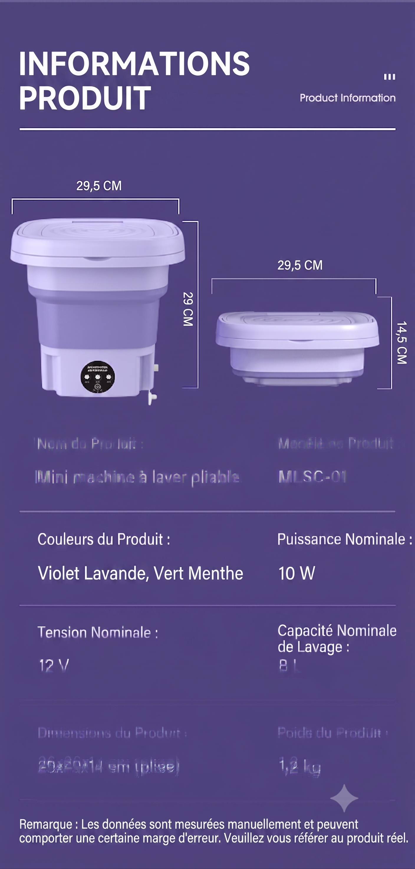 FoldWash Pro – La machine à laver portable et pliable pour simplifier votre quotidien
