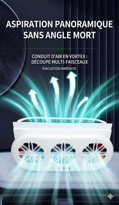 AutoPur – L'extracteur d'air silencieux à 3 turbines pour éliminer la chaleur extrême et les odeurs tenaces
