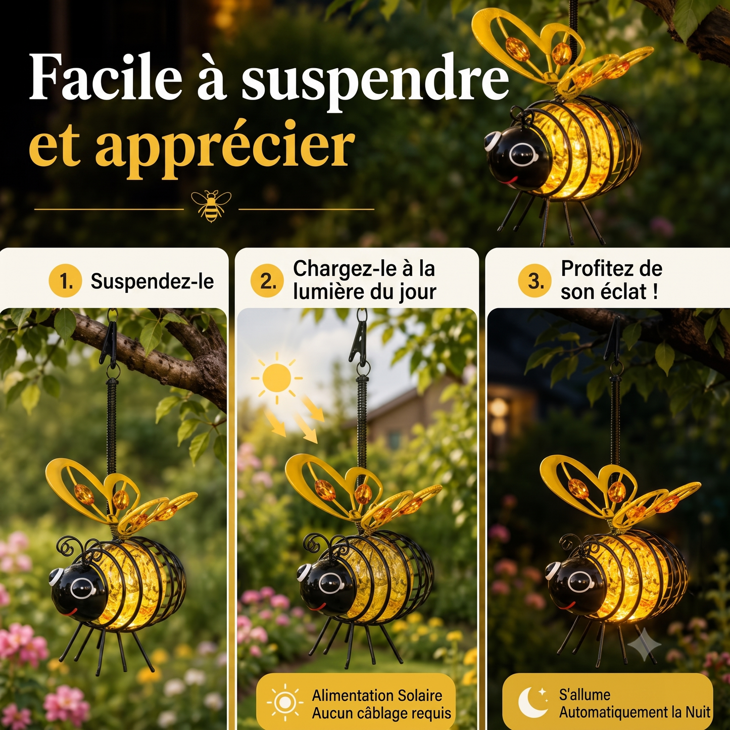 GardenCharm – L'insecte décoratif vibrant en métal