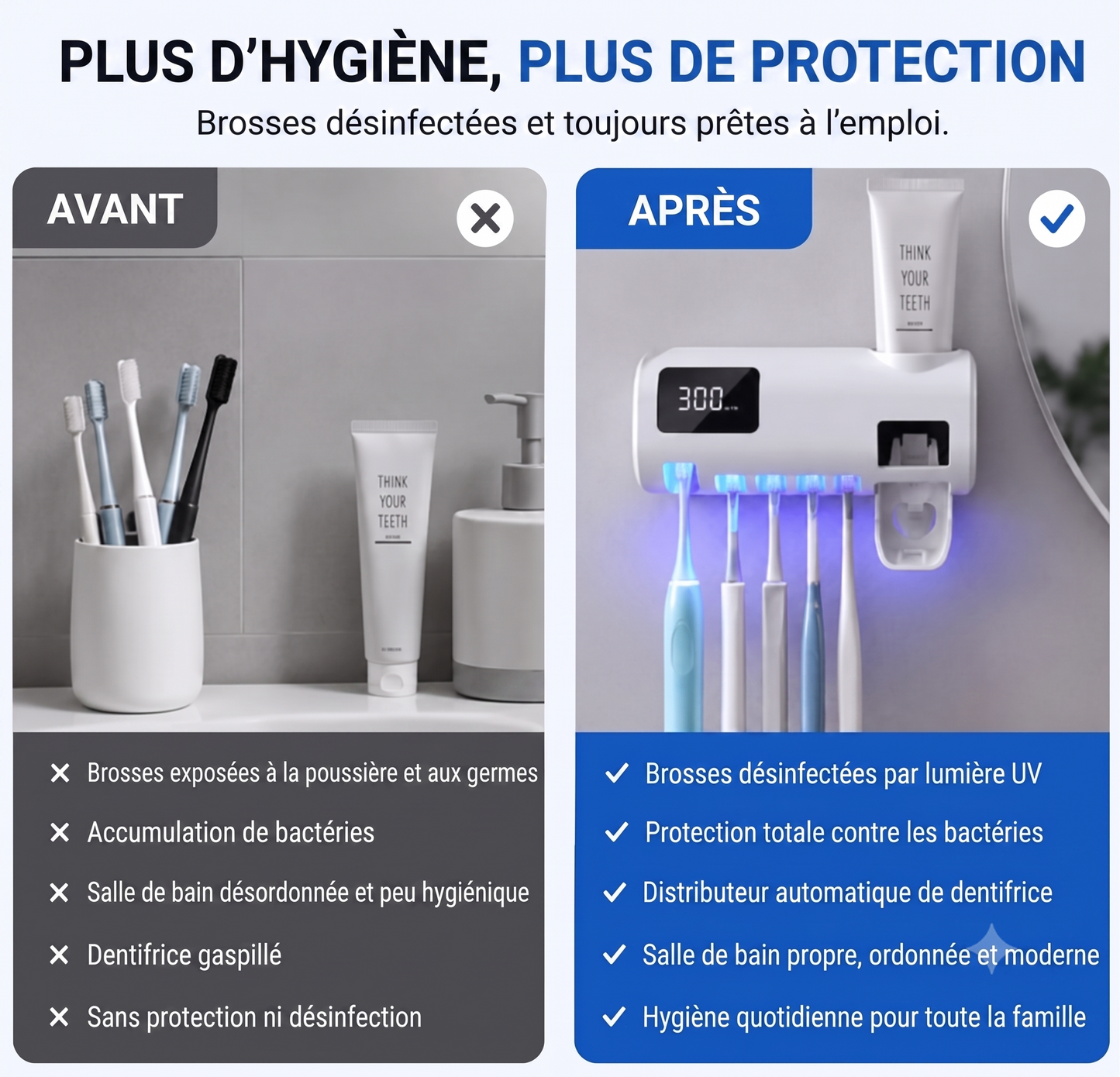 PureBrush™- Stérilisateur UV intelligent