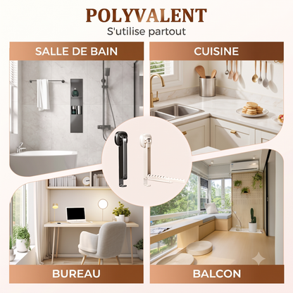InvisiDry – Étendoir extensible invisible et pliable