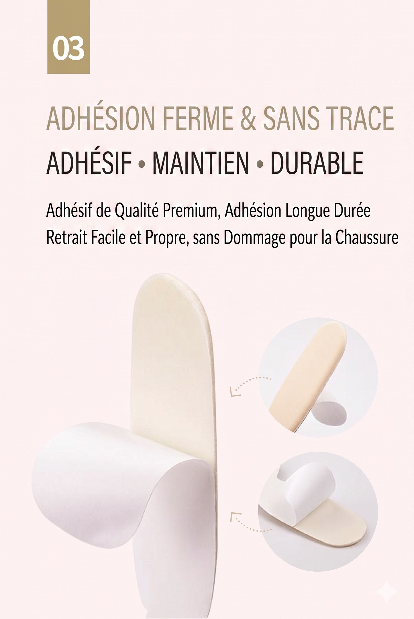 ComfyStep 2-en-1 – Le coussinet talon et semelle pour un confort absolu sans ampoules