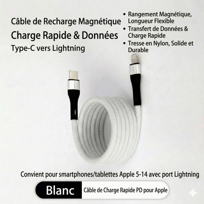 MagCord™ – Charge rapide sans nœuds pour tous vos appareils