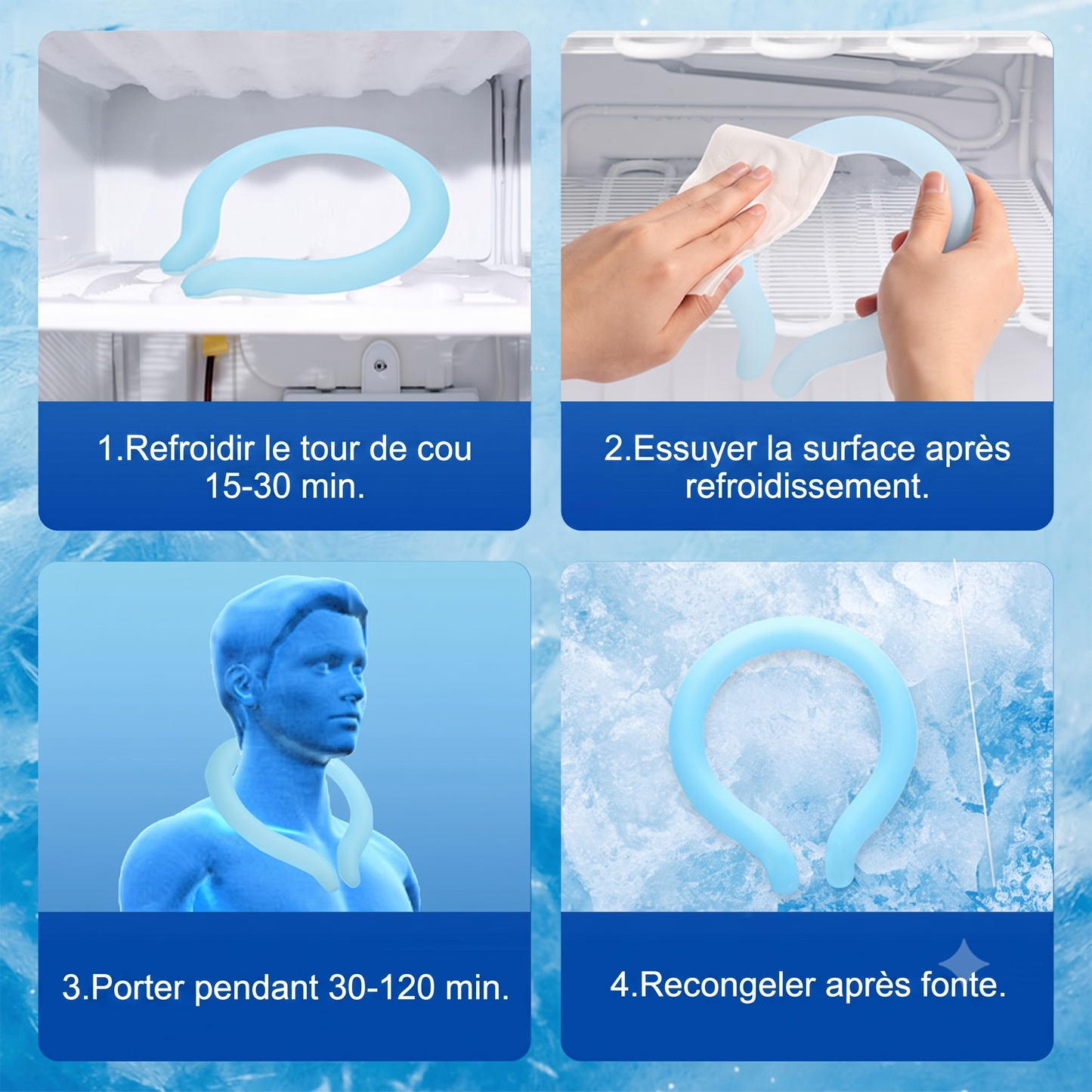 FrostBand – Le collier glacé réutilisable longue durée