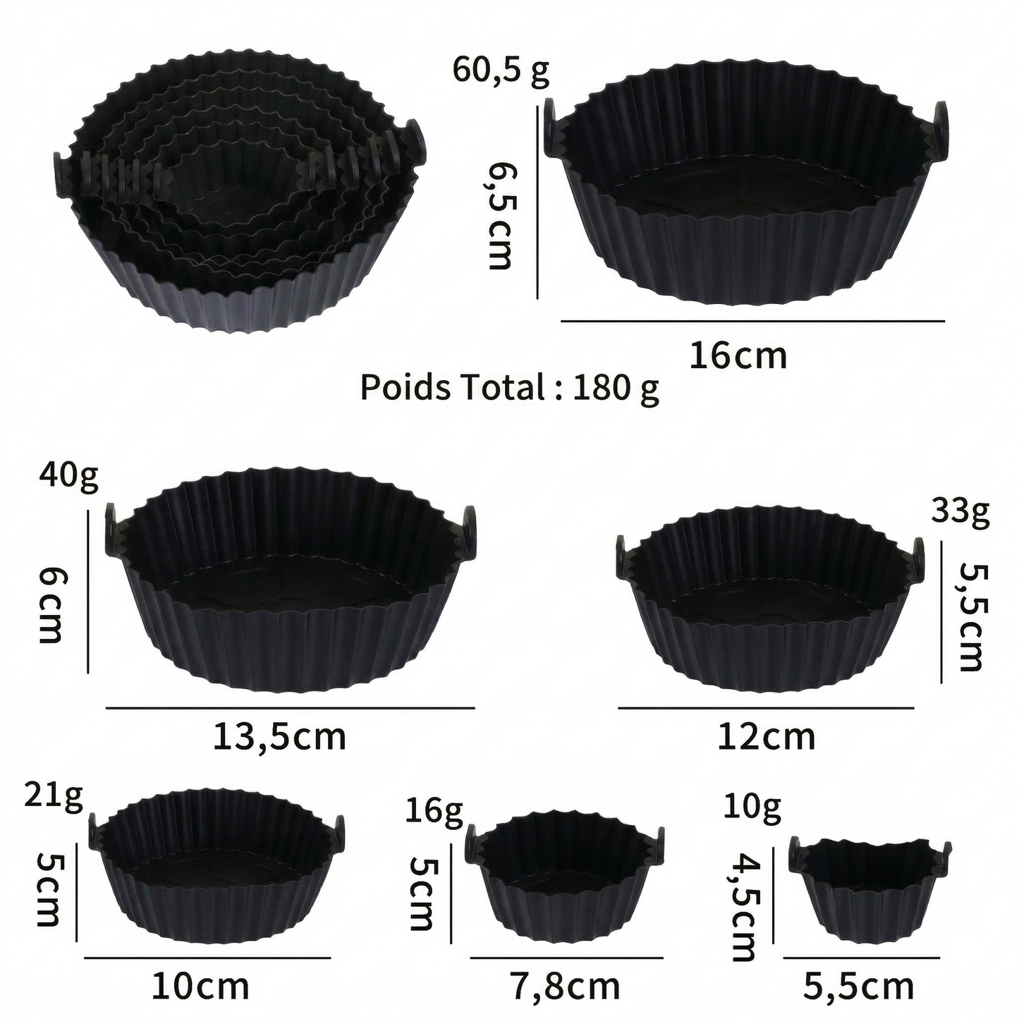 AirShield™ – Plateau réutilisable pour friteuse à air
