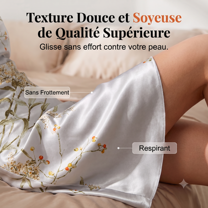 FloraSilk – La chemise de nuit florale soyeuse pour allier confort maximal et élégance absolue