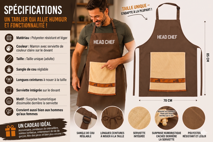 ApronChoc – Le tablier humoristique qui pimente vos barbecues