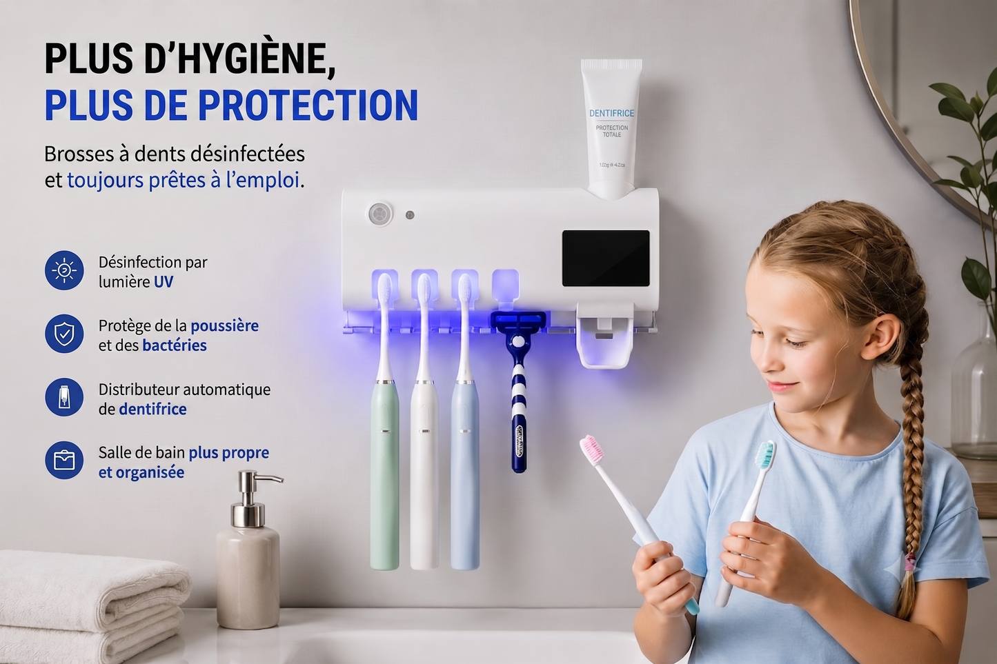PureBrush™- Stérilisateur UV intelligent