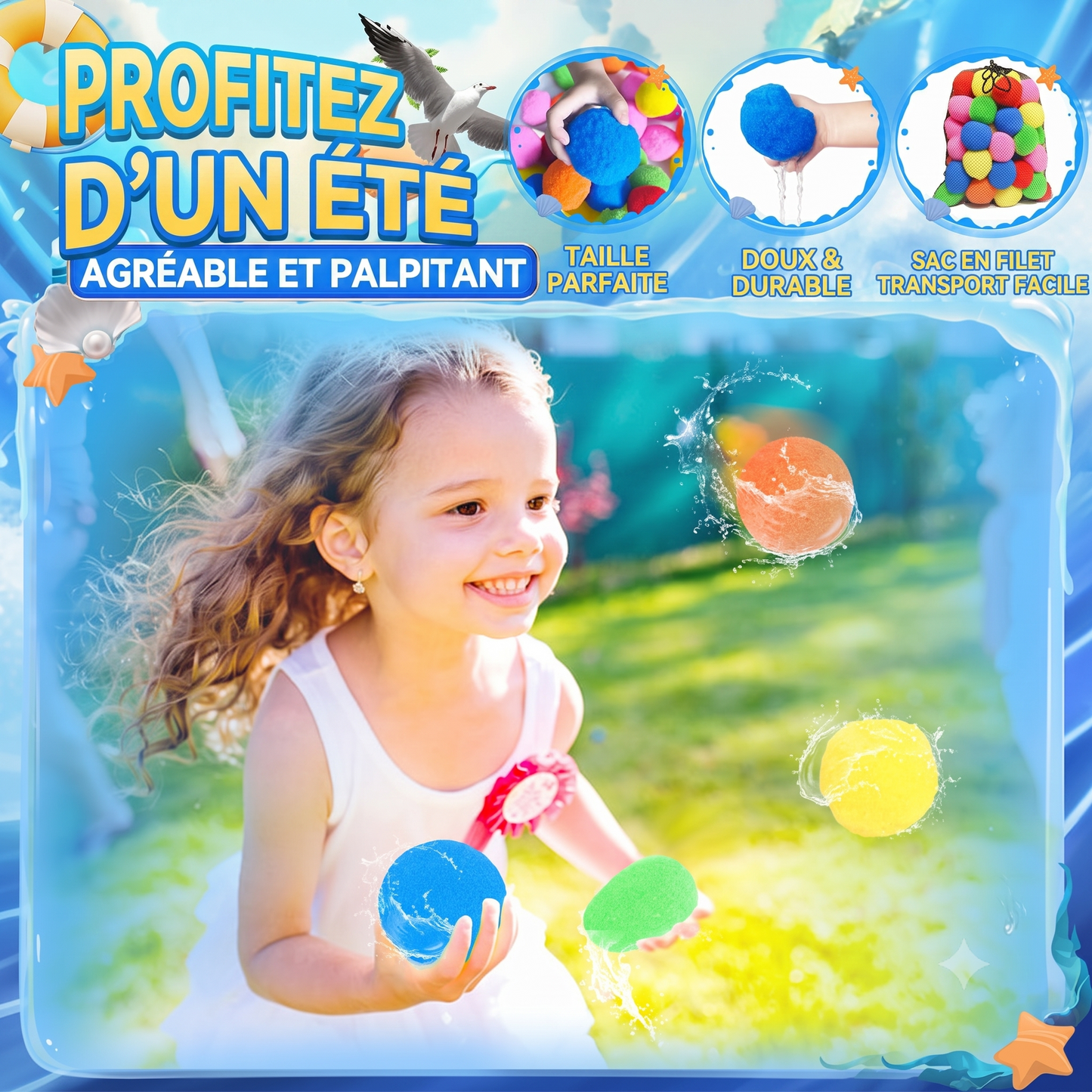 SplashBall – Les balles à eau réutilisables en coton doux