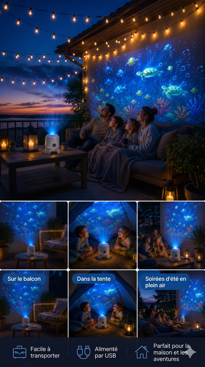 OceanDream Aurora – Le projecteur immersif qui transforme vos nuits en oasis magique