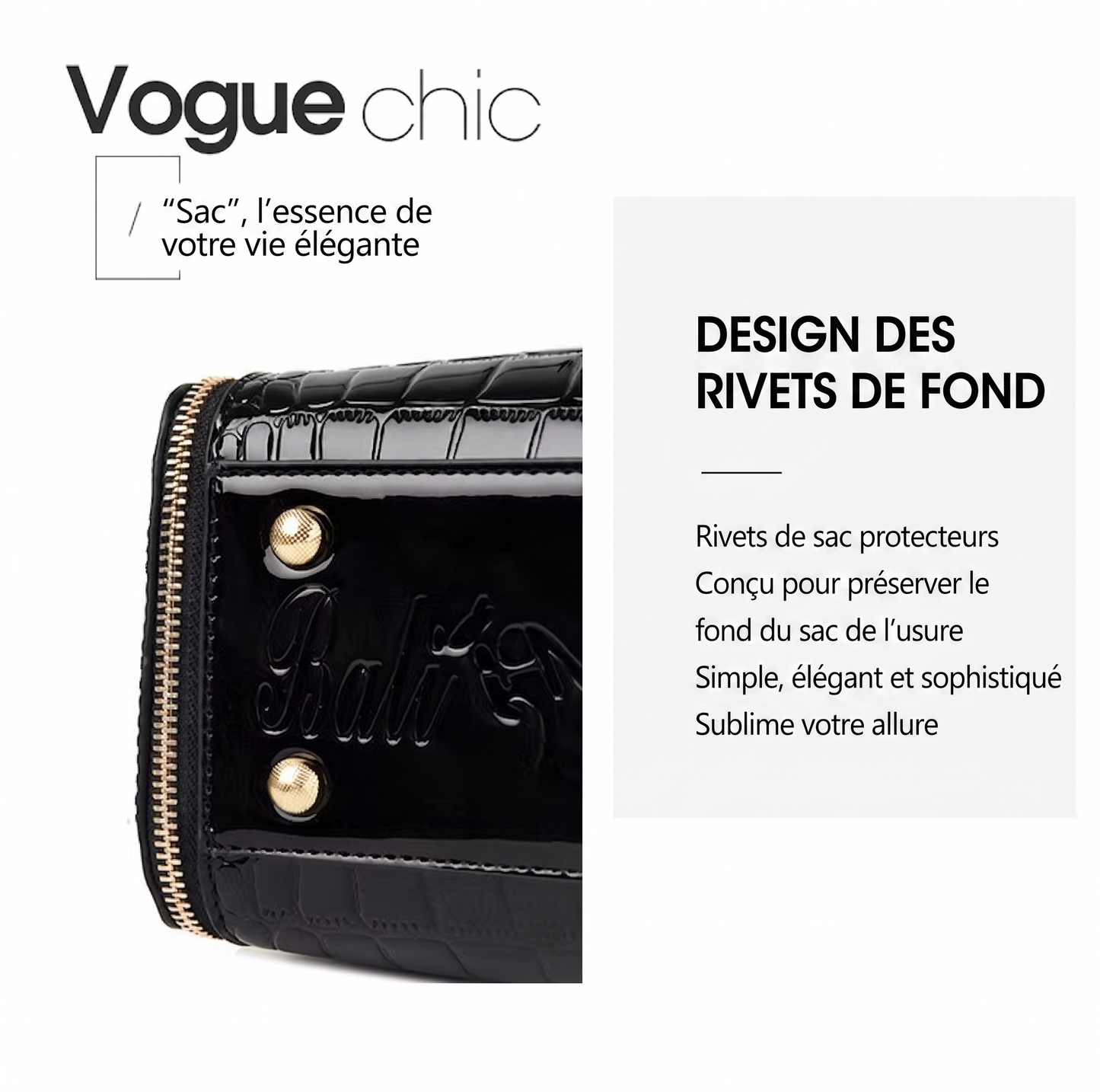 CrocoChic Pro – Le sac à main texturé croco pour une allure élégante au quotidien