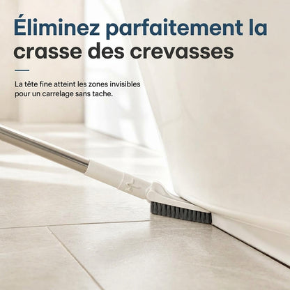CornerScrub Pro – La brosse de nettoyage extensible à poils rigides