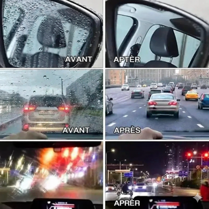 ClearVision™ – Élimine l'huile et repousse la pluie en un geste