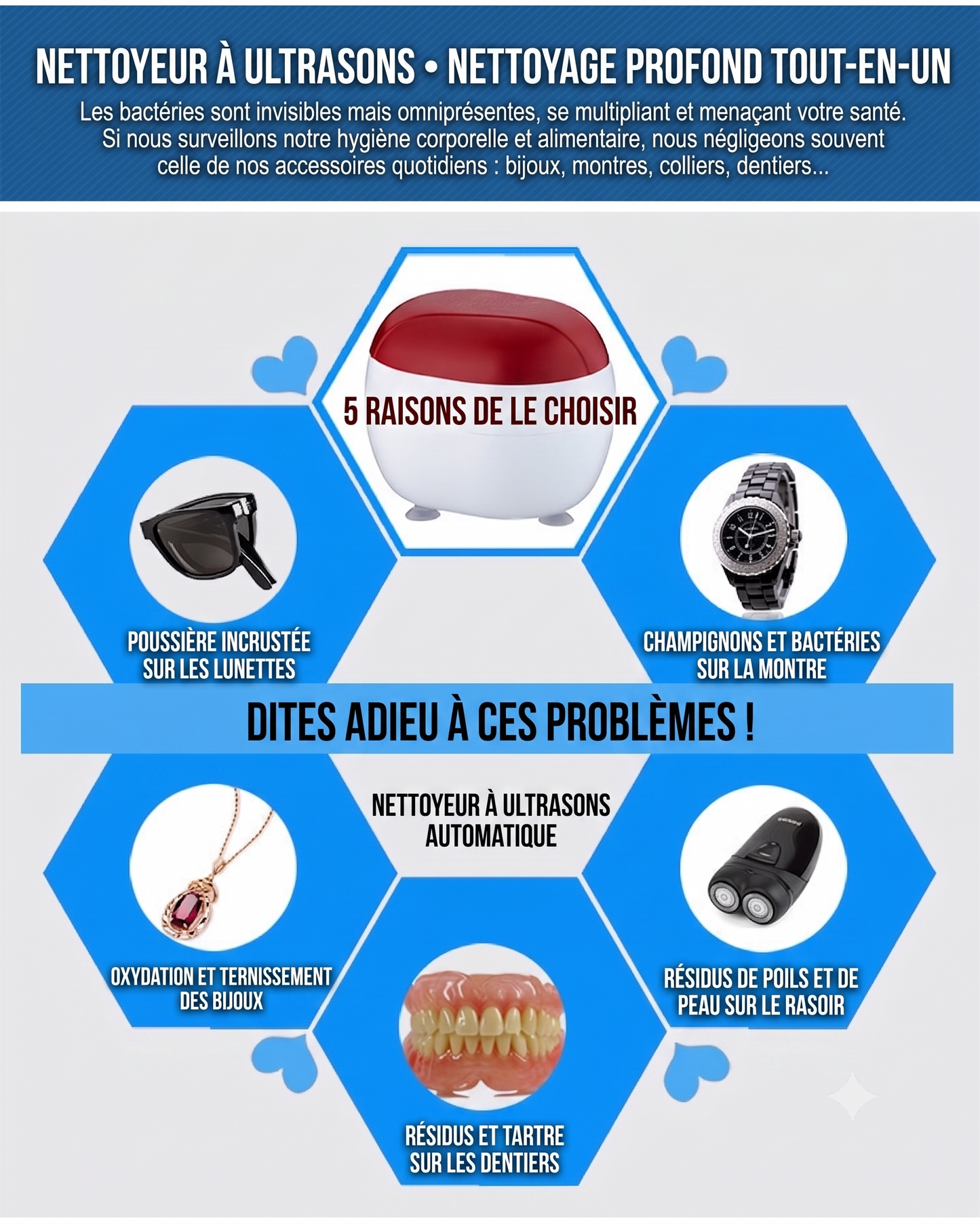 BijouClean – Nettoyeur mini pour rafraîchir vos accessoires d'une simple touche